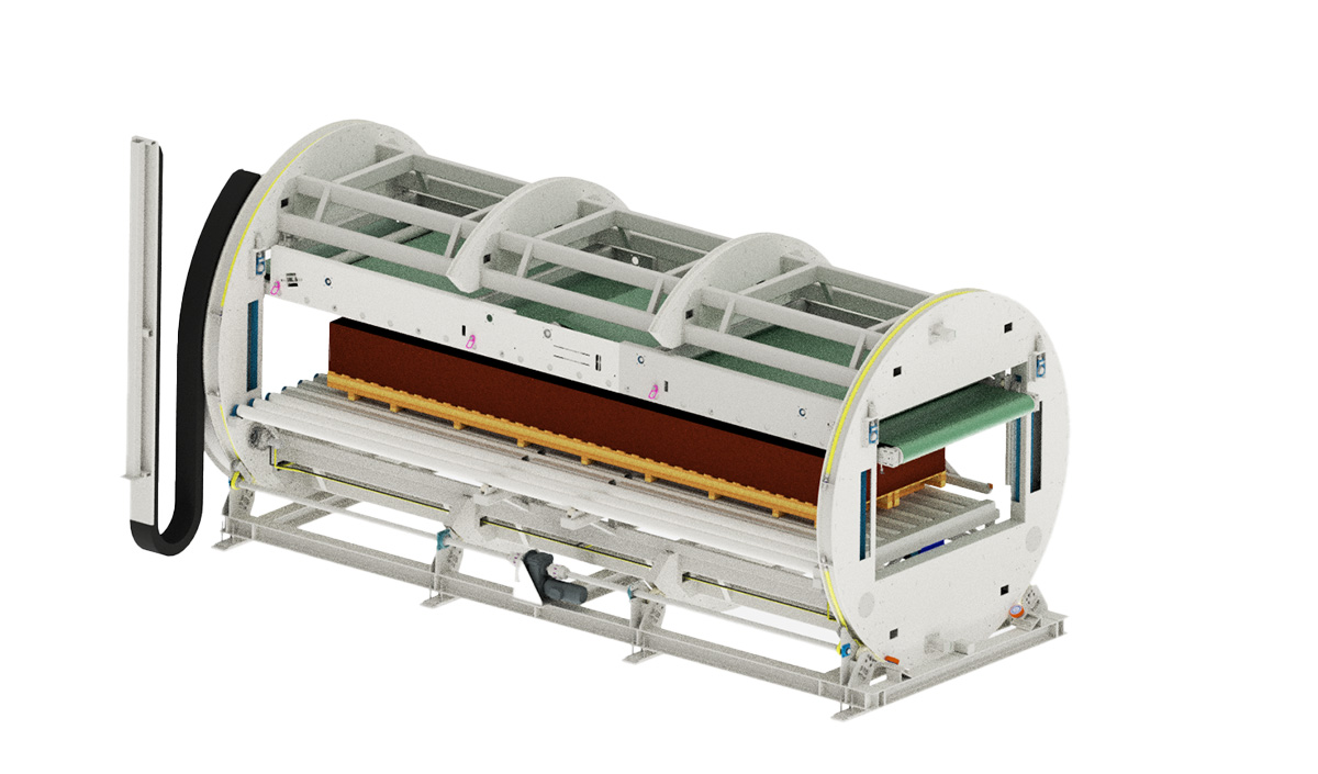 Trommelwender für Handling schwerer Bauteile