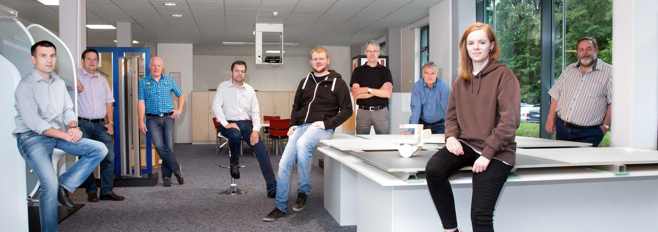 WISSMANN-Team aus Engineering, Produktion und Konstruktion