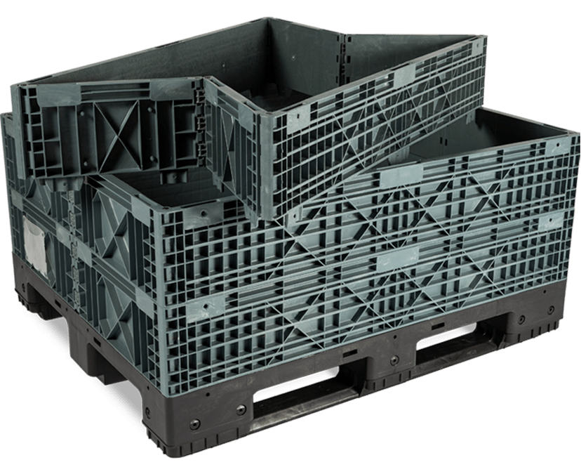 Foldable modular container