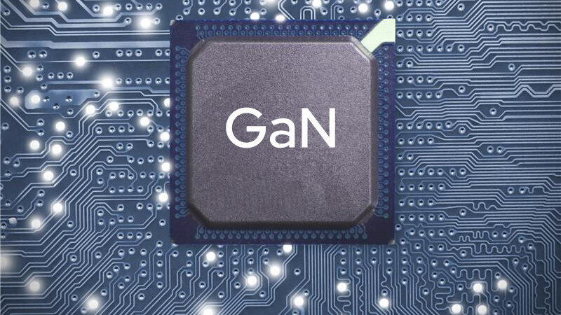 GaN-Chip in Nahaufnahme