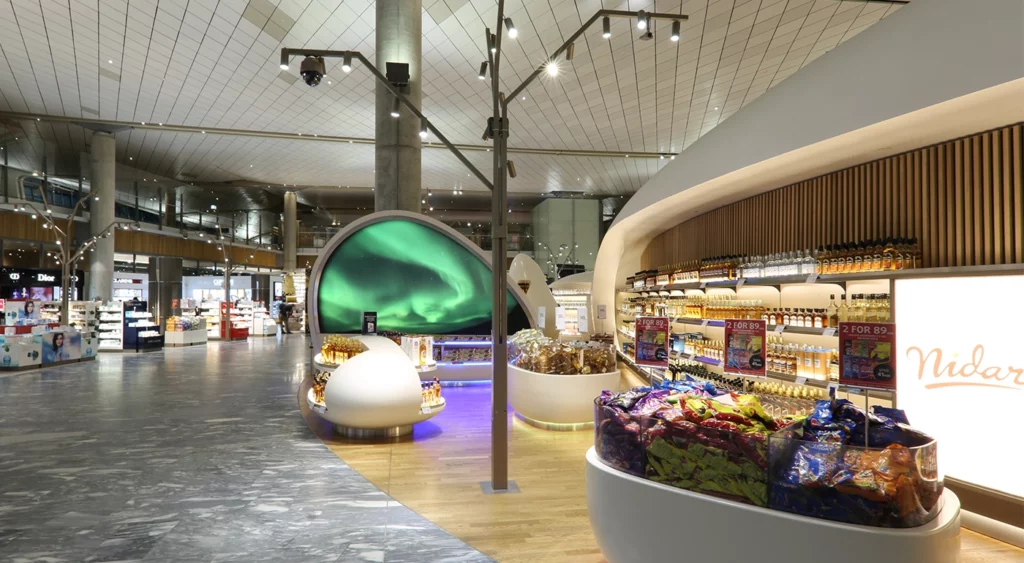 Treelights Flughafen Oslo