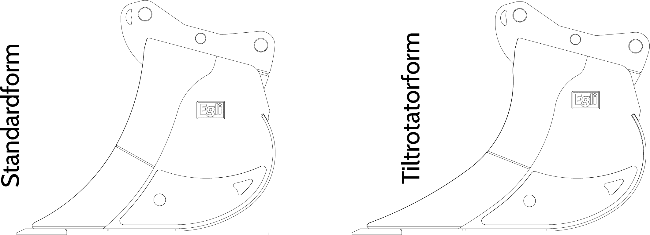 Tiltrotator Standardform