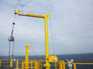 Krane für Windenergieplattformen