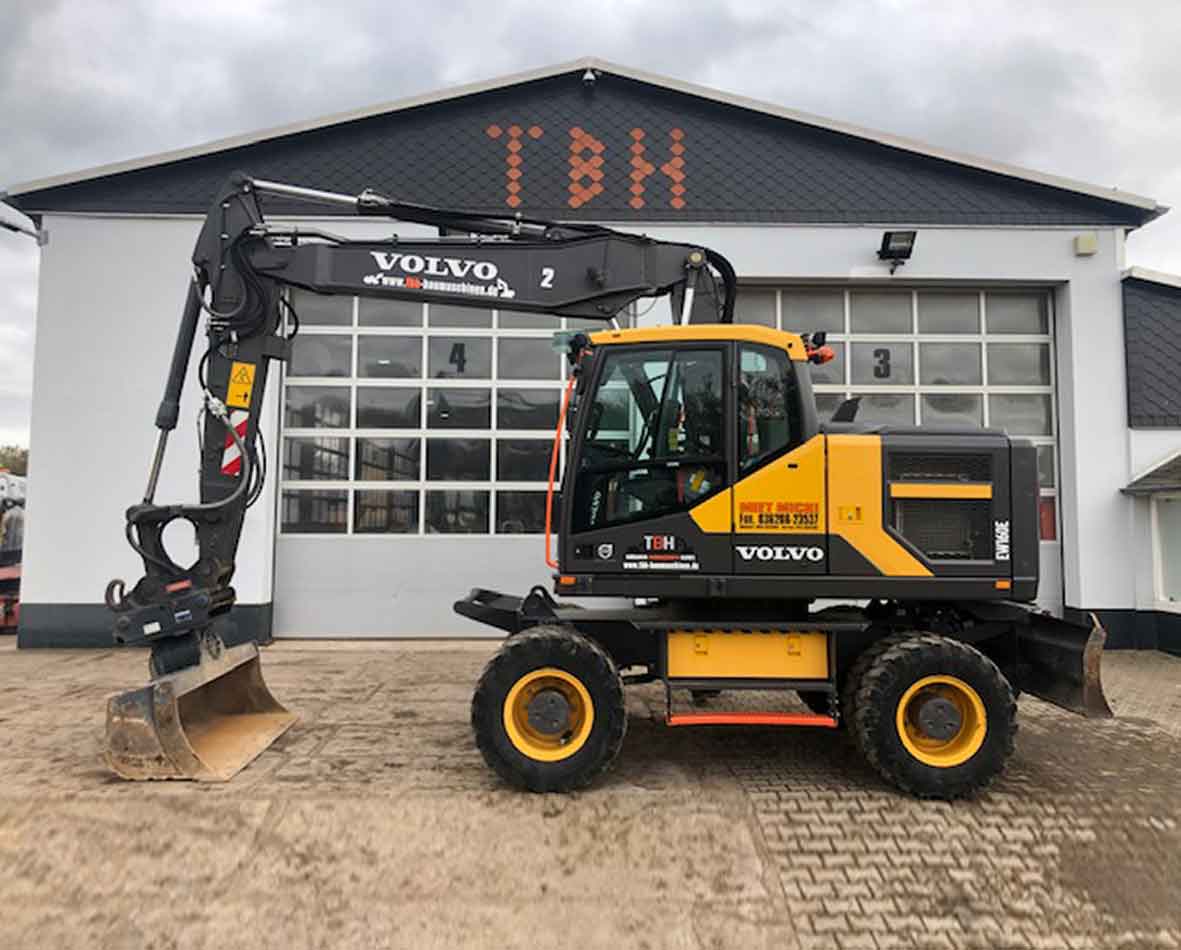 Baumaschinen der Vermietung