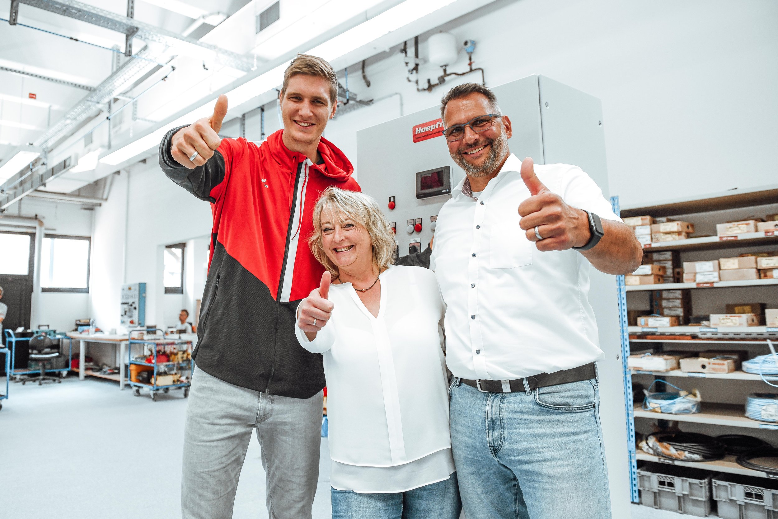 Team in der Werkstatt