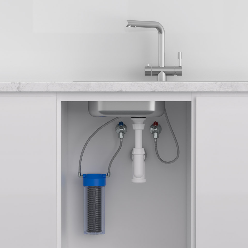 Filtrationssatz zur Installation unter der Spüle