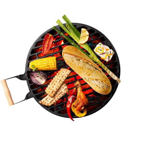 Produktwelt Grillen mit Baguettes und Fladenbrot
