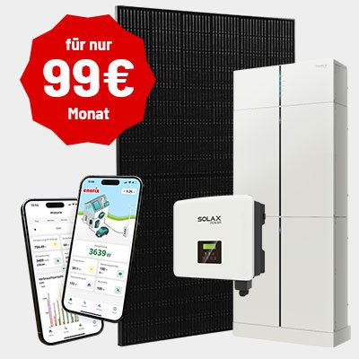 Photovoltaik-Angebot mit Speicher, Wechselrichter und Energiemanagement