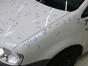 Fahrzeug mit Hagelschaden