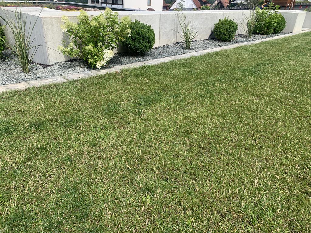 Abgrenzung aus Betonelementen