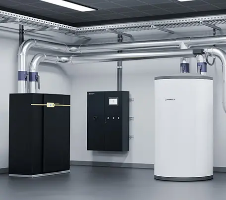 Industrial Wärmepumpe mit Pufferspeicher
