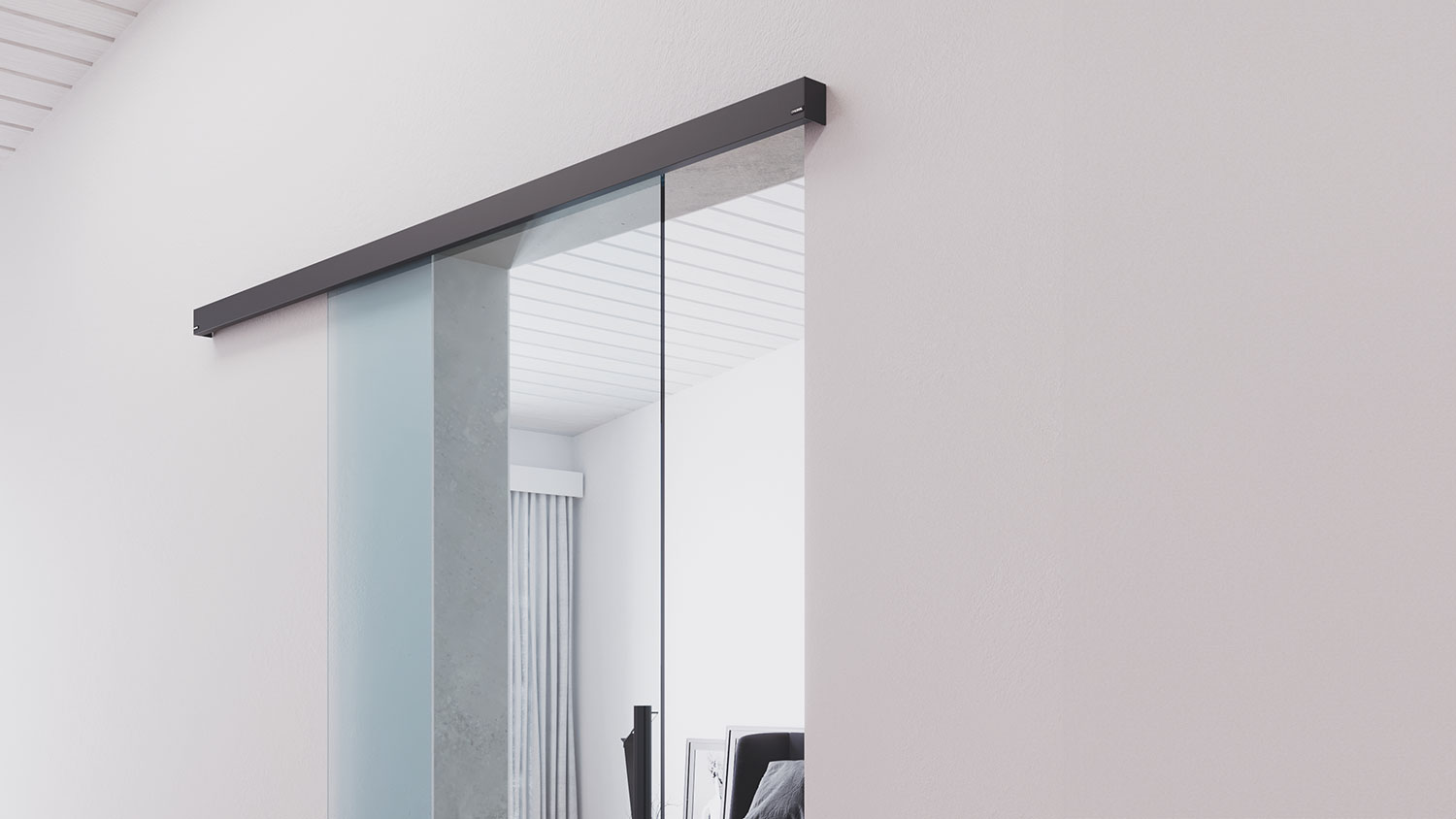 INFINITYSLIDE Schiebetürsystem für Glas- und Holztüren