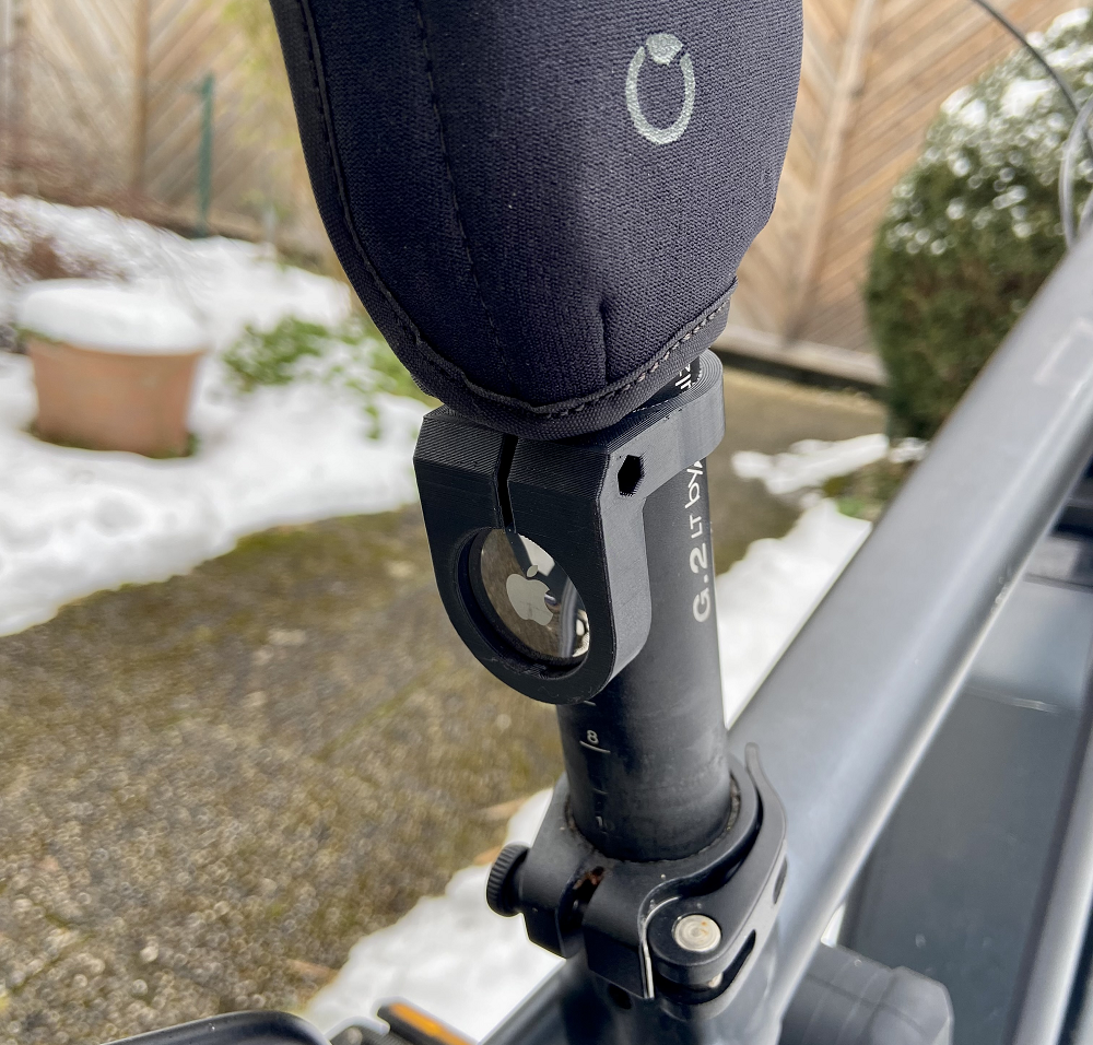 AirTag Fahrradhalterung für Sattelstütze