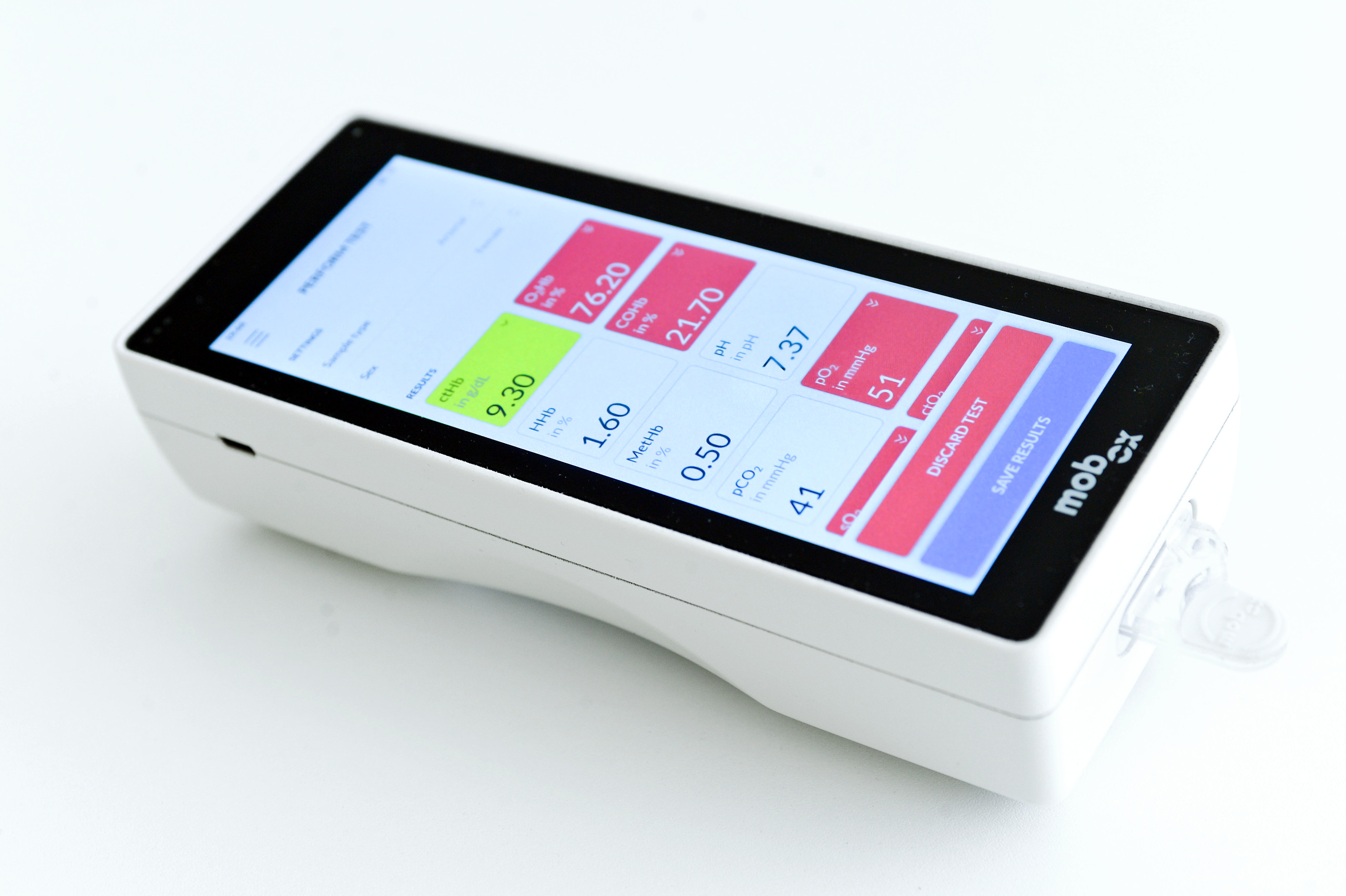 mobox – mobiler Blutgasanalysator