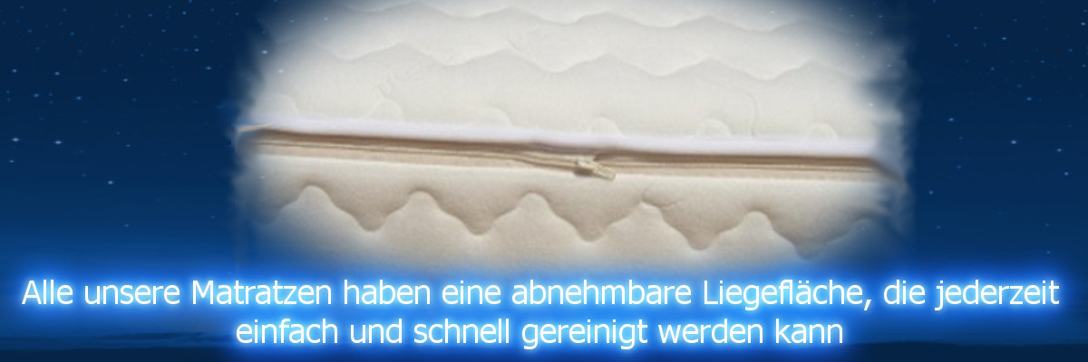 Abnehmbare Liegefläche zur einfachen Reinigung