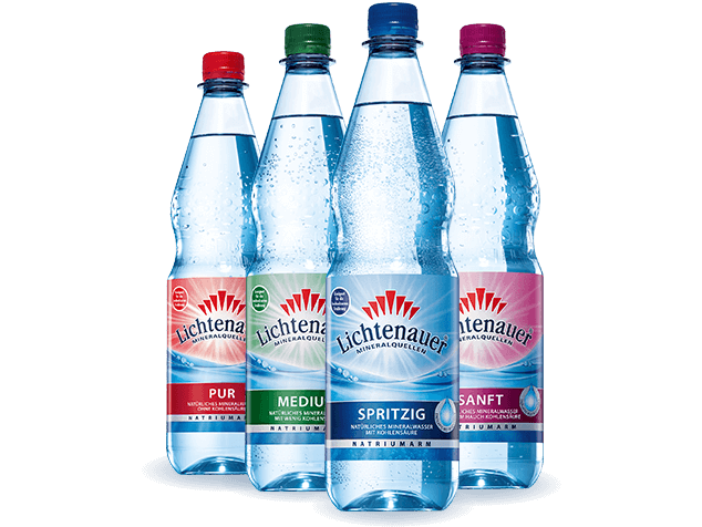 Lichtenauer Mineralwasser (Spritzig, Medium, Sanft, Pur)
