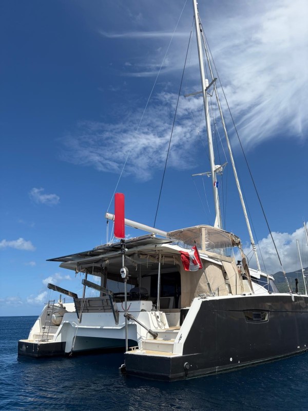 Fountaine Pajot Elba 45 vor Anker in Martinique