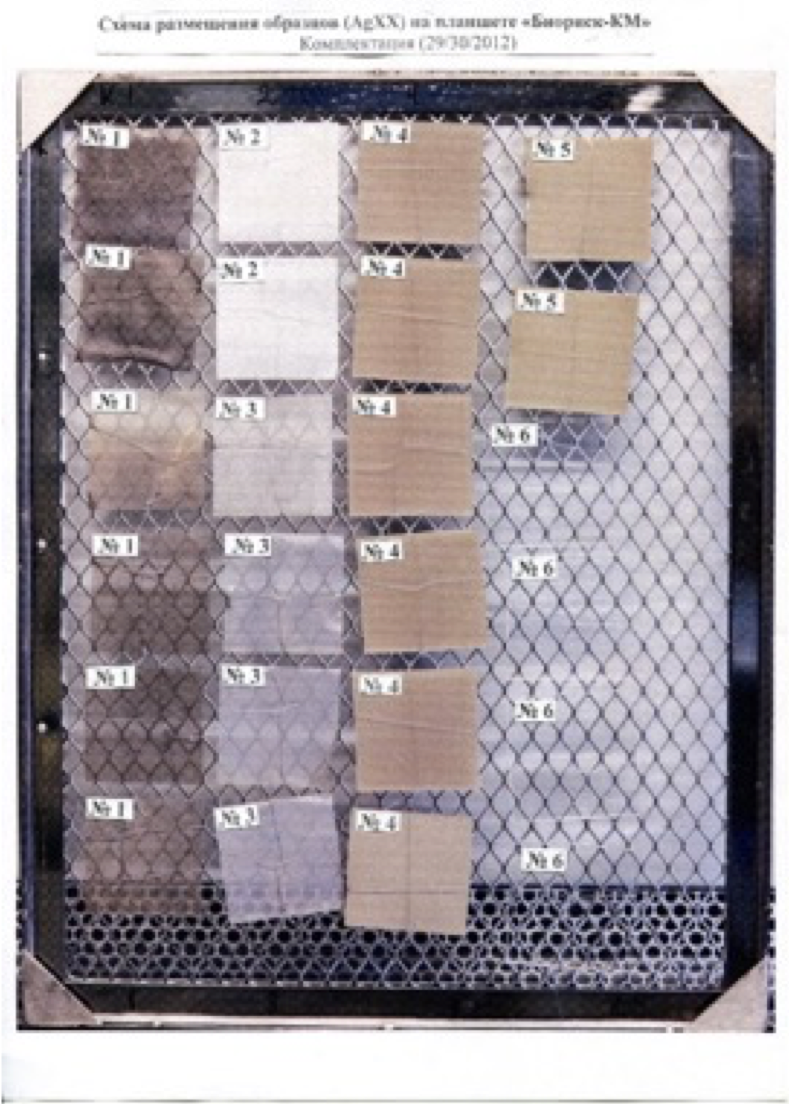 AGXX®-Proben Internationale Raumstation