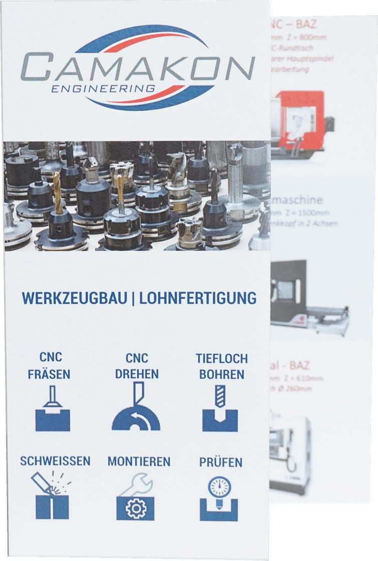 Flyer Werkzeugbau und CNC-Lohnfertigung