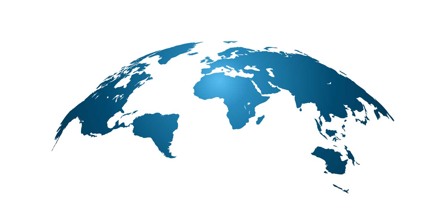 Weltweite Distribution