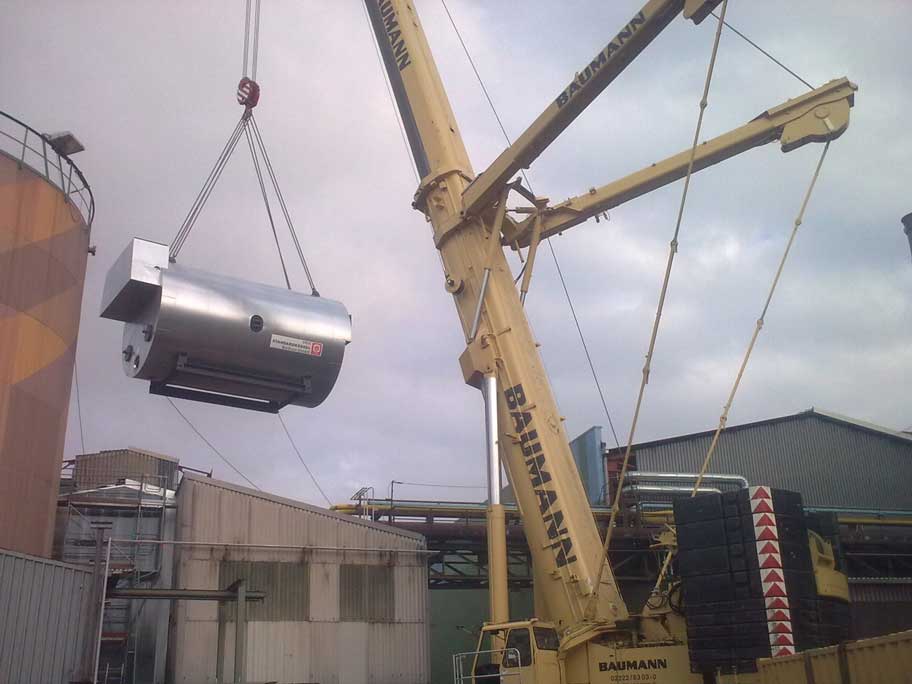Expansion of the steam supply of a stainless steel plant