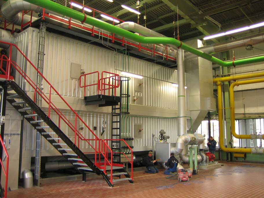 Hot water generator supplying an automotive factory in Lower Saxony