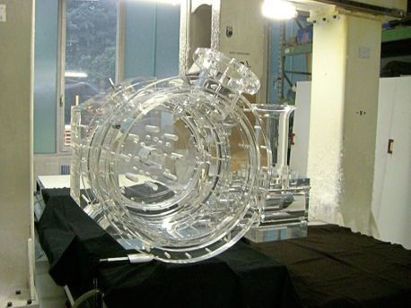Plexiglas-Röhre, seitlich