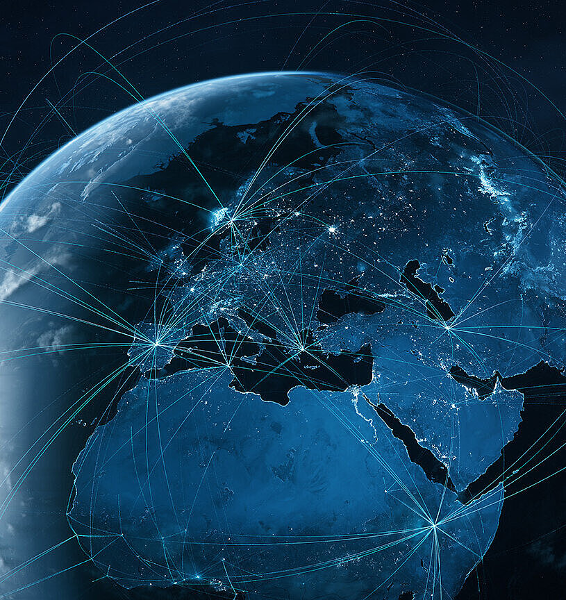 Global vernetztes Unternehmen