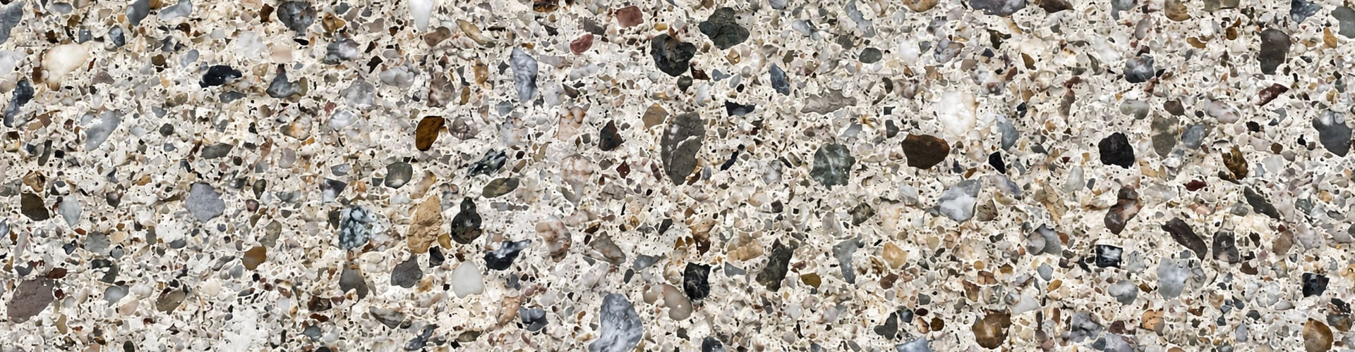 Split concrete surface in cream