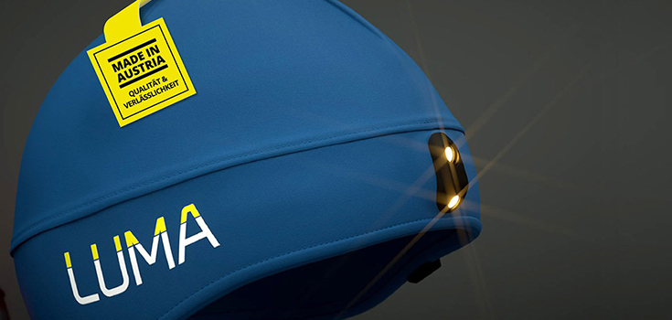 LUMA ACTIVE CAPS Kopfbedeckung mit LED-Stirnlampe