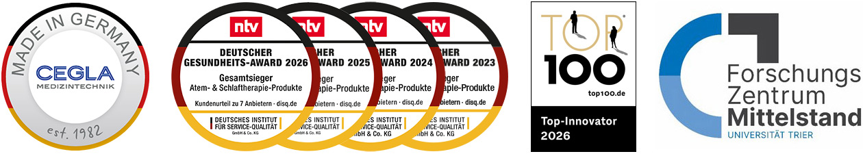 Auszeichnungen und Gütesiegel, darunter Made in Germany und Gesundheits-Award