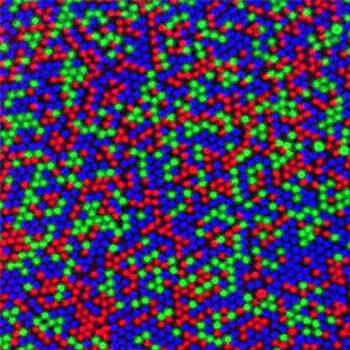 Nanoparticles stained with abberior dyes