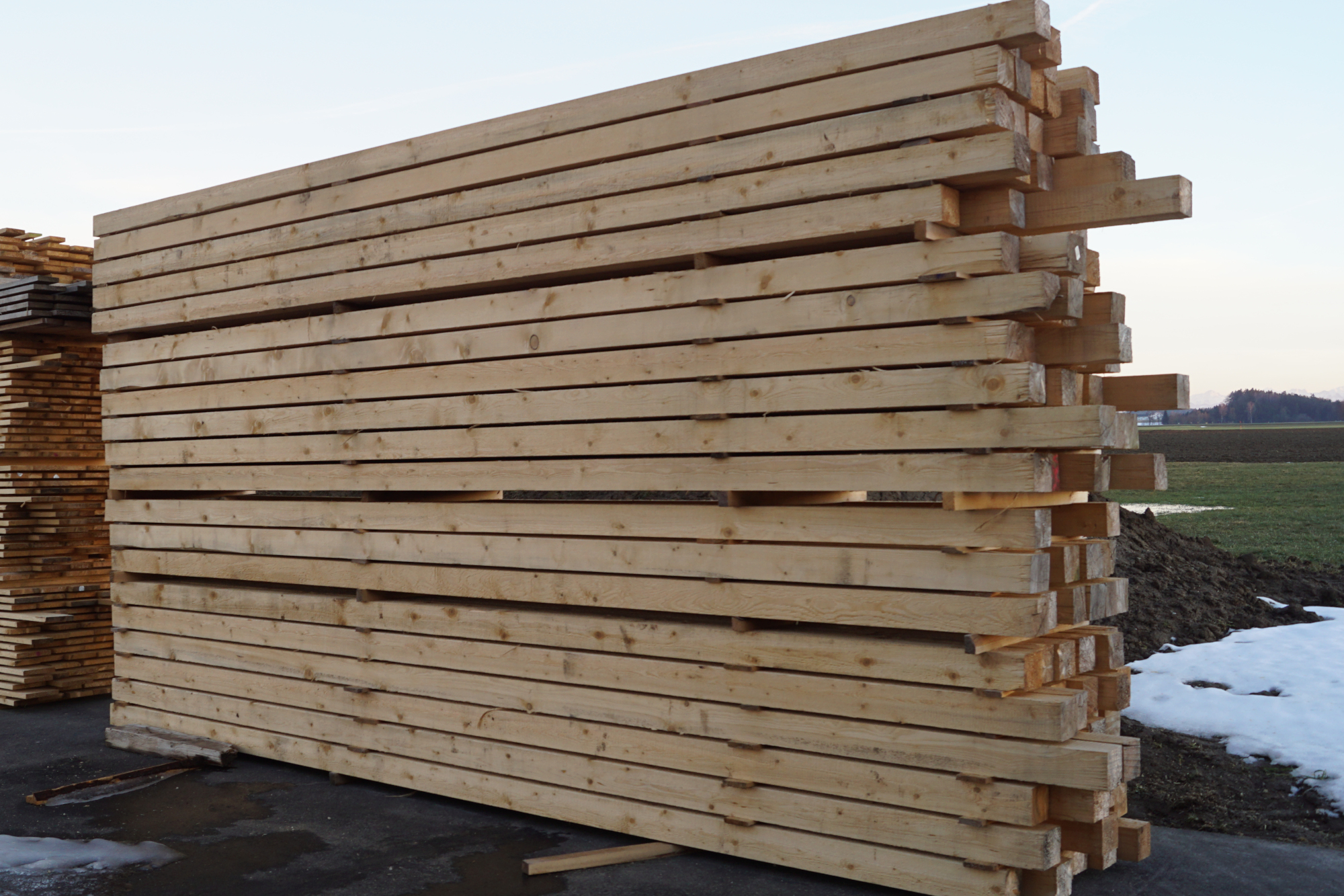 Squared timber