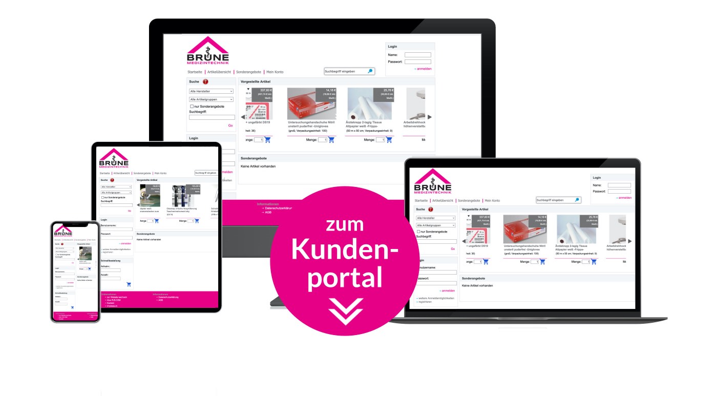 Kundenportal zur eigenständigen Bestellverwaltung