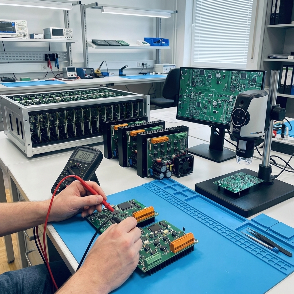 Elektronikfertigung und Funktionstest