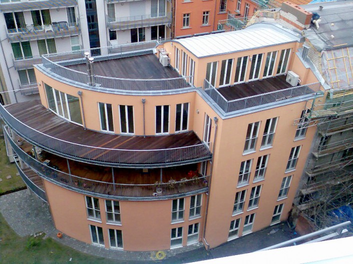 Wohnhaus Dach mit Abdichtung
