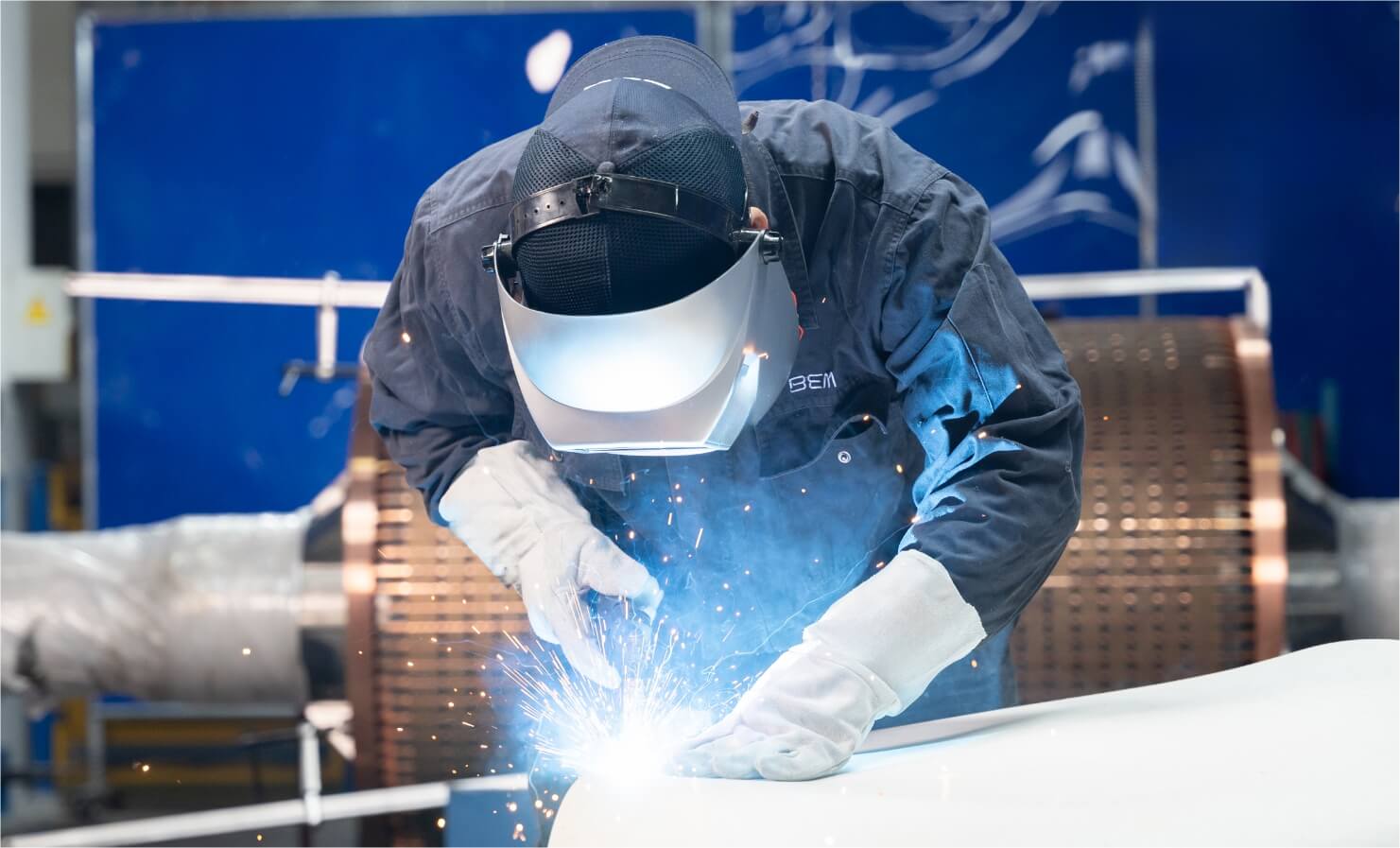 Schweißarbeit in der Fertigung
