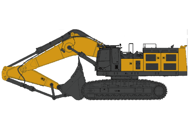Bergbaumaschinen im Einsatz