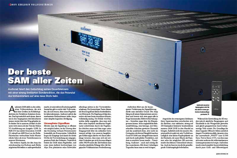 Stereo-Test Audionet SAM 20 SE