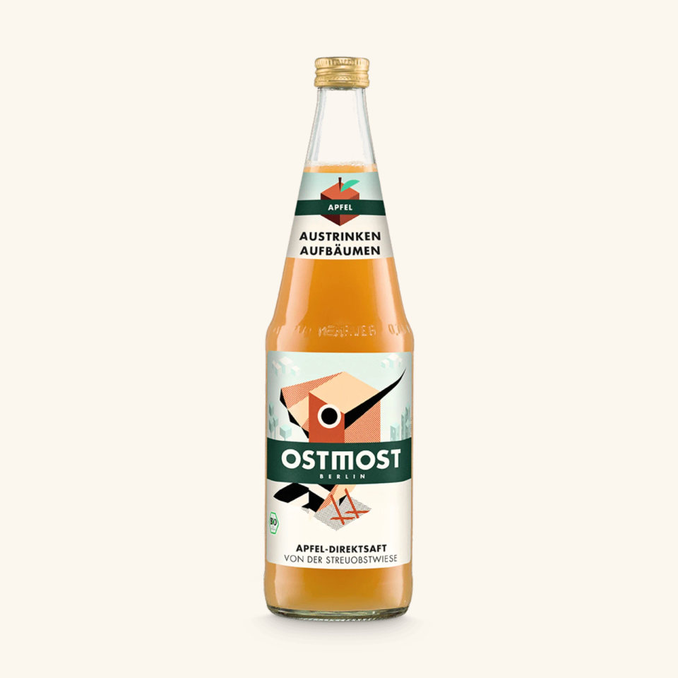 Saft Apfel groß 0,7 l (Wiedehopf)