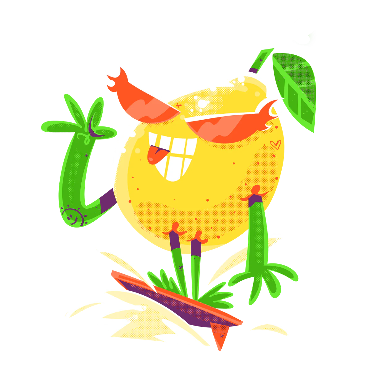 Früchtchen-Limo Zitronenchen (Illustration)