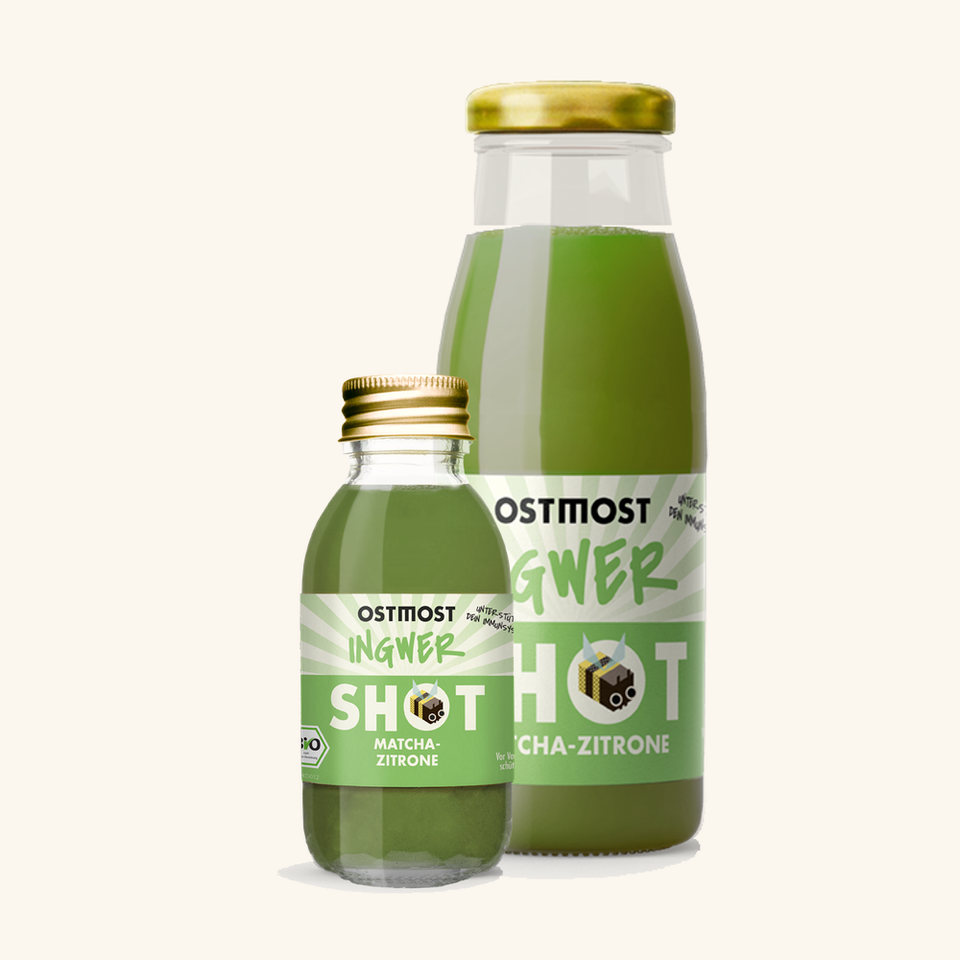 Ingwer Shot Matcha Zitrone