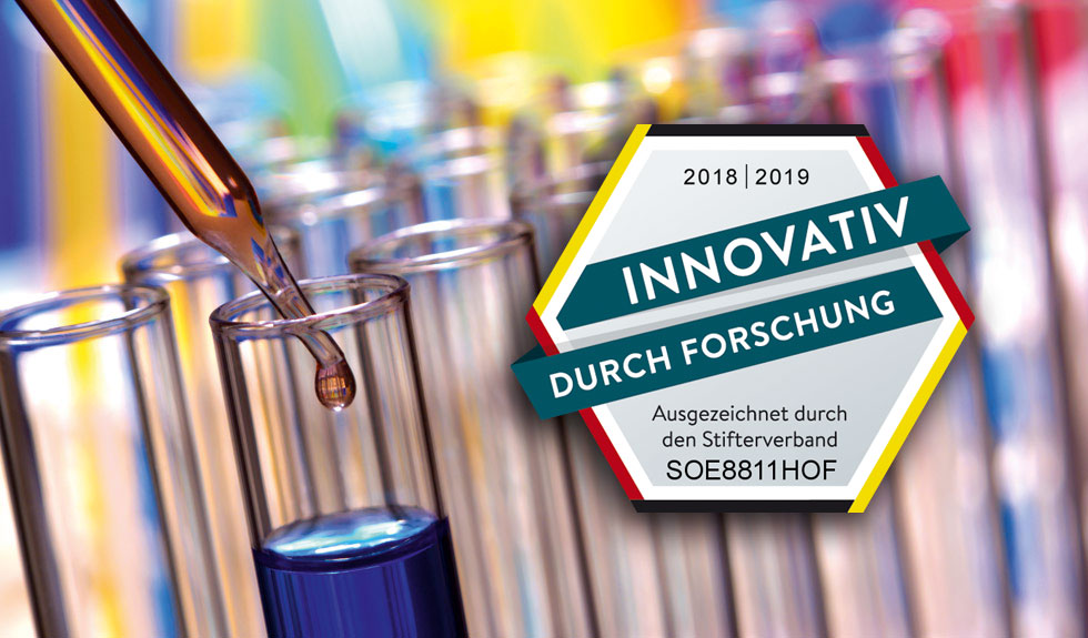 Gütesiegel „Innovativ durch Forschung“ des Stifterverbands