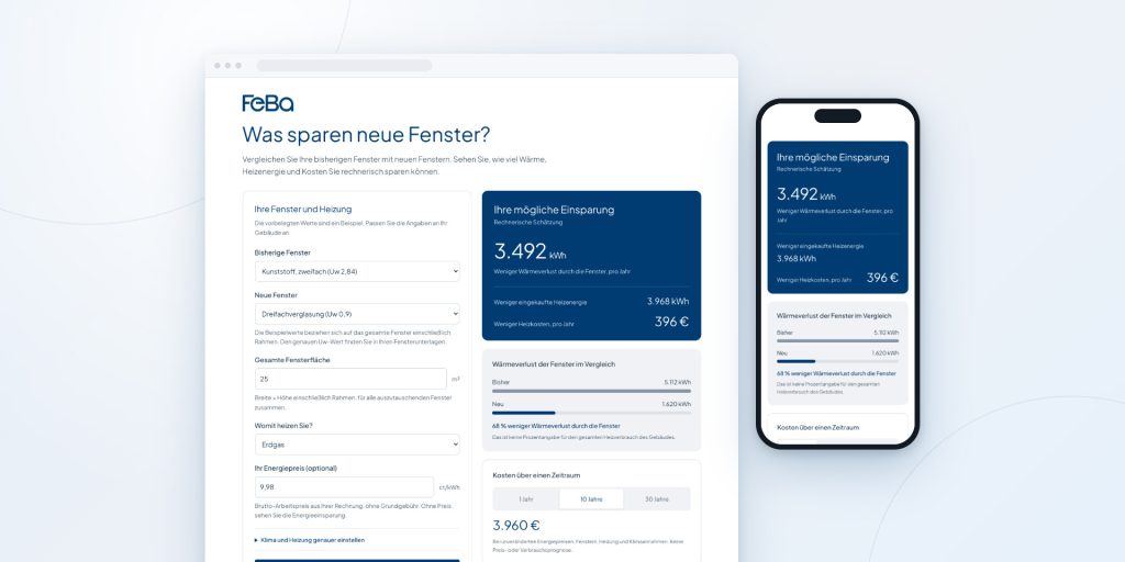 FeBa Energiesparrechner für Fachpartner-Websites