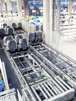 Bereitstellungssystem Fahrzeugsitze, VW Wolfsburg