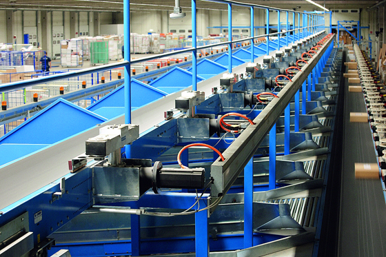 Paketsorter-Linie