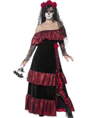 Day of the Dead Braut Kostüm (Schwarz)