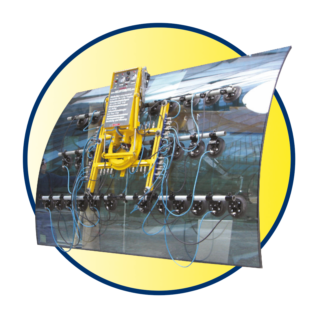 Vakuum-Sauganlage VSG H bis 5000 kg inkl. Krananlage