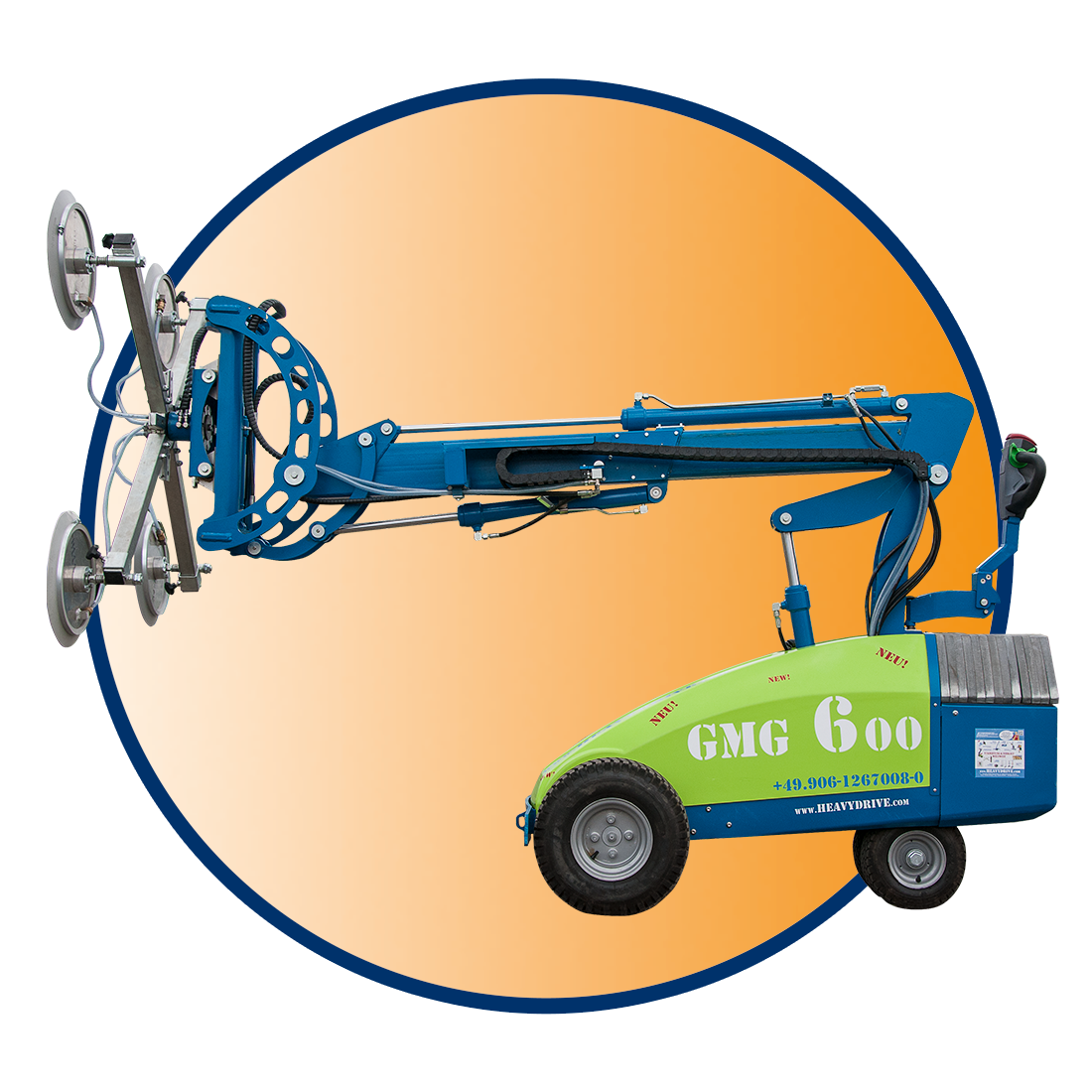 Glas-Montage-Gerät GMG M 1400, 1400 kg Traglast