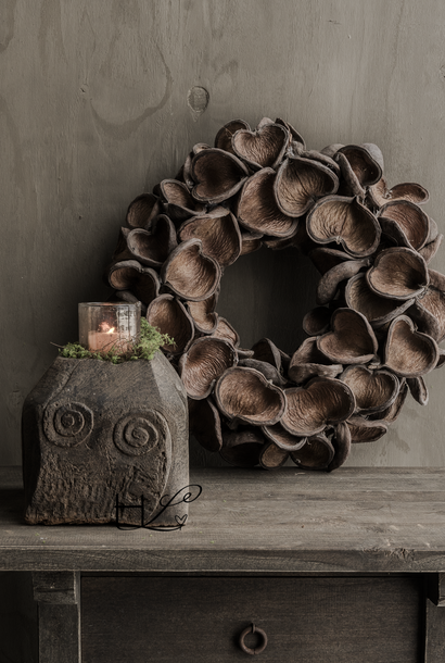 Badam wreath naturel